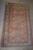 RUG WITH STYLISED FLORAL DESIGN THROUGHOUT, APPROX 98 X 156CM