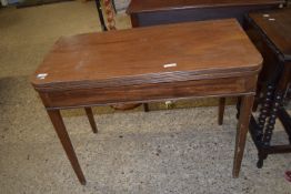 EARLY TO MID-20TH CENTURY FOLD-TOP TEA TABLE, WIDTH APPROX 92CM