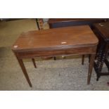 EARLY TO MID-20TH CENTURY FOLD-TOP TEA TABLE, WIDTH APPROX 92CM