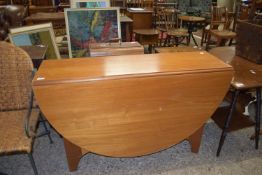 CIRCA 1960S/1970S DROP LEAF OVAL TABLE, APPROX 122 X 157CM