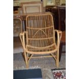 CANE EASY CHAIR, APPROX HEIGHT 78CM