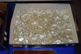 BOX CONTAINING LARGE QUANTITY OF GLASS DROPLETS