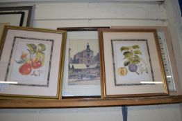 FOUR PRINTS OF FRUIT