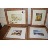 PRINTS OF GUN DOG, SHOOTING SCENE, PHEASANT ETC (4)