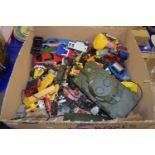 LARGE BOX CONTAINING TOYS