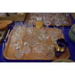 TRAY CONTAINING GLASS WARES