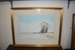 WATERCOLOUR OF A NORFOLK SCENE SIGNED GRAHAM HOWLETT