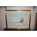 WATERCOLOUR OF A NORFOLK SCENE SIGNED GRAHAM HOWLETT