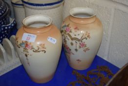 PAIR OF FIELDINGS EARLY 20TH CENTURY VASES