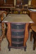 PAIR OF CHINESE STYLE FOUR DRAWER BEDSIDE CABINETS, APPROX WIDTH 49CM