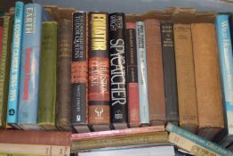 BOX OF MIXED BOOKS - SPYCATCHER, BETWEEN THE WARS, WILD HORIZONS ETC