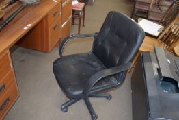 MODERN SWIVEL OFFICE TYPE CHAIR ON CASTERS