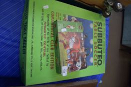 VINTAGE BOXED SUBBUTEO TABLE SOCCER SET AND AN AIRFIX 1:32 SCALE BOXED FOOTBALL SET