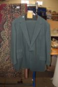 HUNTSMAN HEERINGBONE SUIT, SIZE 46 CHEST, TROUSERS 40 WAIST