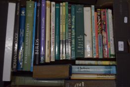 BOX OF MIXED BOOKS - THE EYE OF THE WIND, KITE BOOK, ROMAN MYTHOLOGY ETC