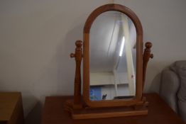 MODERN PINE TABLE TOP SWING DRESSING TABLE MIRROR, 68CM HIGH