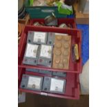 THREE TRAYS OF SCIENTIFIC EQUIPMENT TO INCLUDE GALVANOMETERS ETC