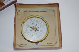 Boxed Schoolcraft compass in original box, made by Cox & Co