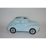 Sadler Pottery model of a Vokswagen Beetle Car, with the number plate Hold It, Sadler factory mark