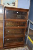 Late 19th/early 20th century Globe Wernicke type sectional bookcase, approx width 87cm