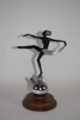 Art Deco style dancing Figure, possibly a table lighter, height approx 25cm