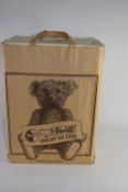 Steiff bear with growler mechanism, in original Steiff packaging and box