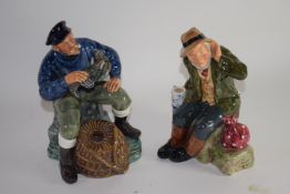 Pair of Royal Doulton figures of Old William and The Lobster Man (2)