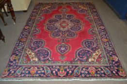 Deep ground thick pile Persian Narouan Carpet,decorated with various motifs & symbols 276cm x 190cm