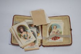 Collection of various silk cigarette cards