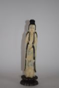 Small ivory figure of a Geisha, height approx 24cm