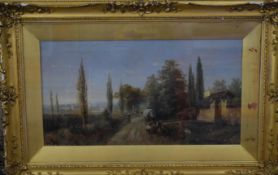 Charles Duval, signed and dated 1899, Italian Landscape