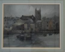 Charles Hannaford, West Country harbour, signed