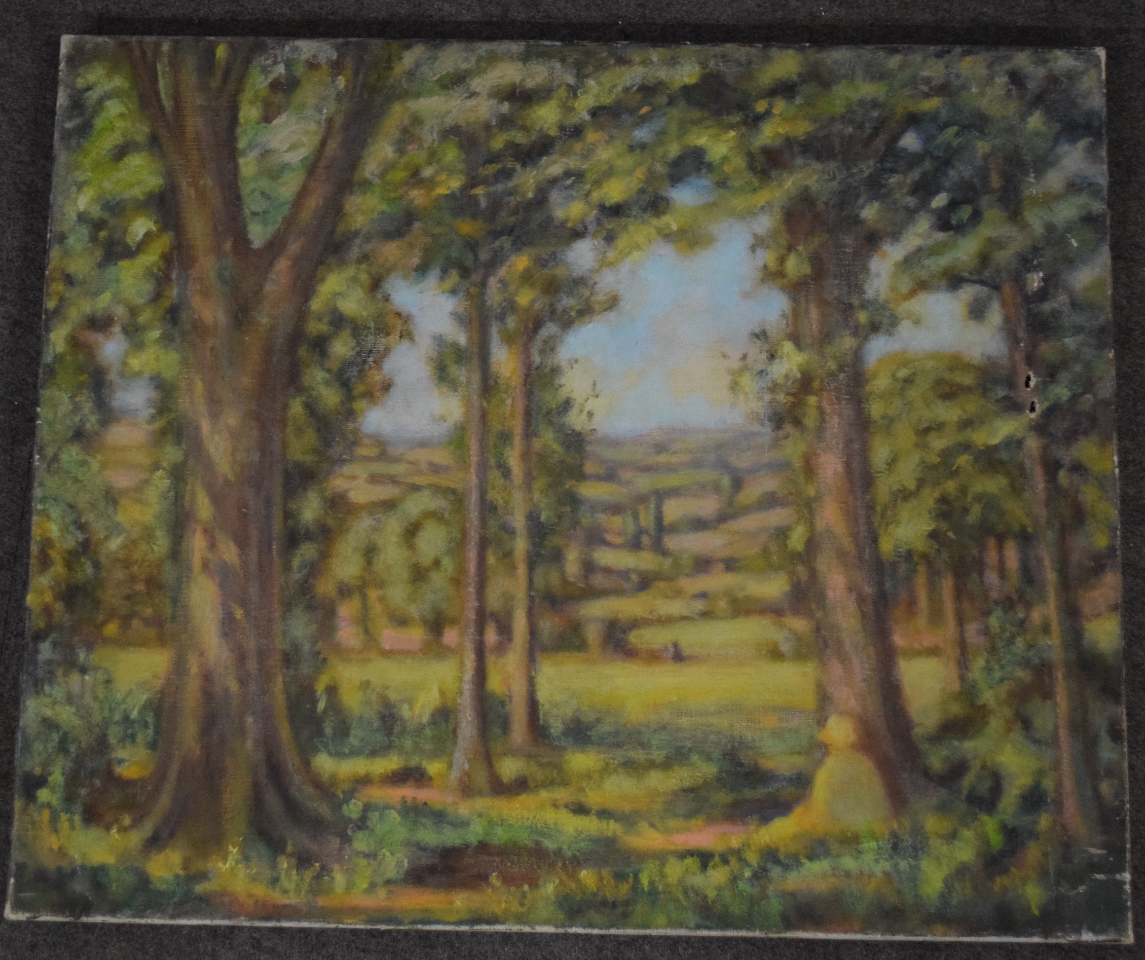 English school, Landscape with abundant Trees