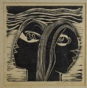 A Adamos, woodblock print, limited edition 1/10, signed, dated and numbered in pencil to margin,