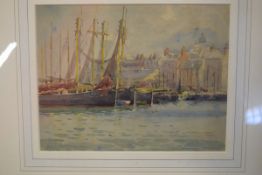 Charles Hannaford, two, both signed, St. Michael's Mount and Penzance Harbour