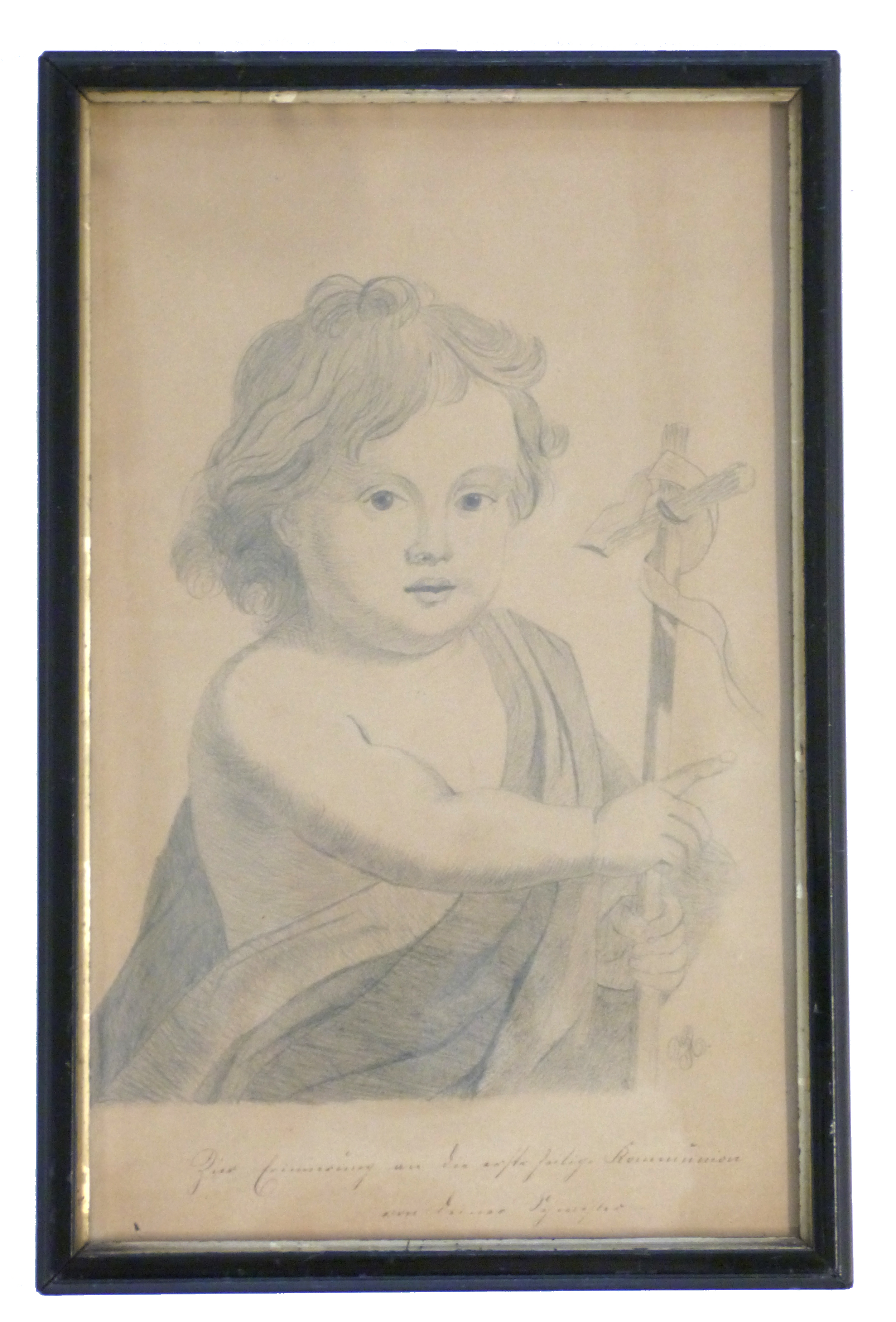 Pencil Sketch, Cherub.