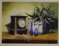 John Livzey (20th century) Still Life study, watercolour, signed lower left, 30 x 40cm