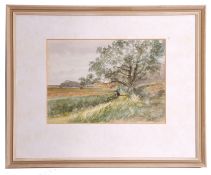 Charles Harmony Harrison (1842-1902), Landscape, watercolour, signed lower right, 17 x 24cm