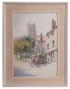 Gertrude Caroline Fitt (1863-1942), St John's Church, Maddermarket, Norwich, watercolour, 36 x 25cm