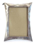 George VI silver photograph frame of plain polished shape rectangular form, Birmingham 1938, maker's