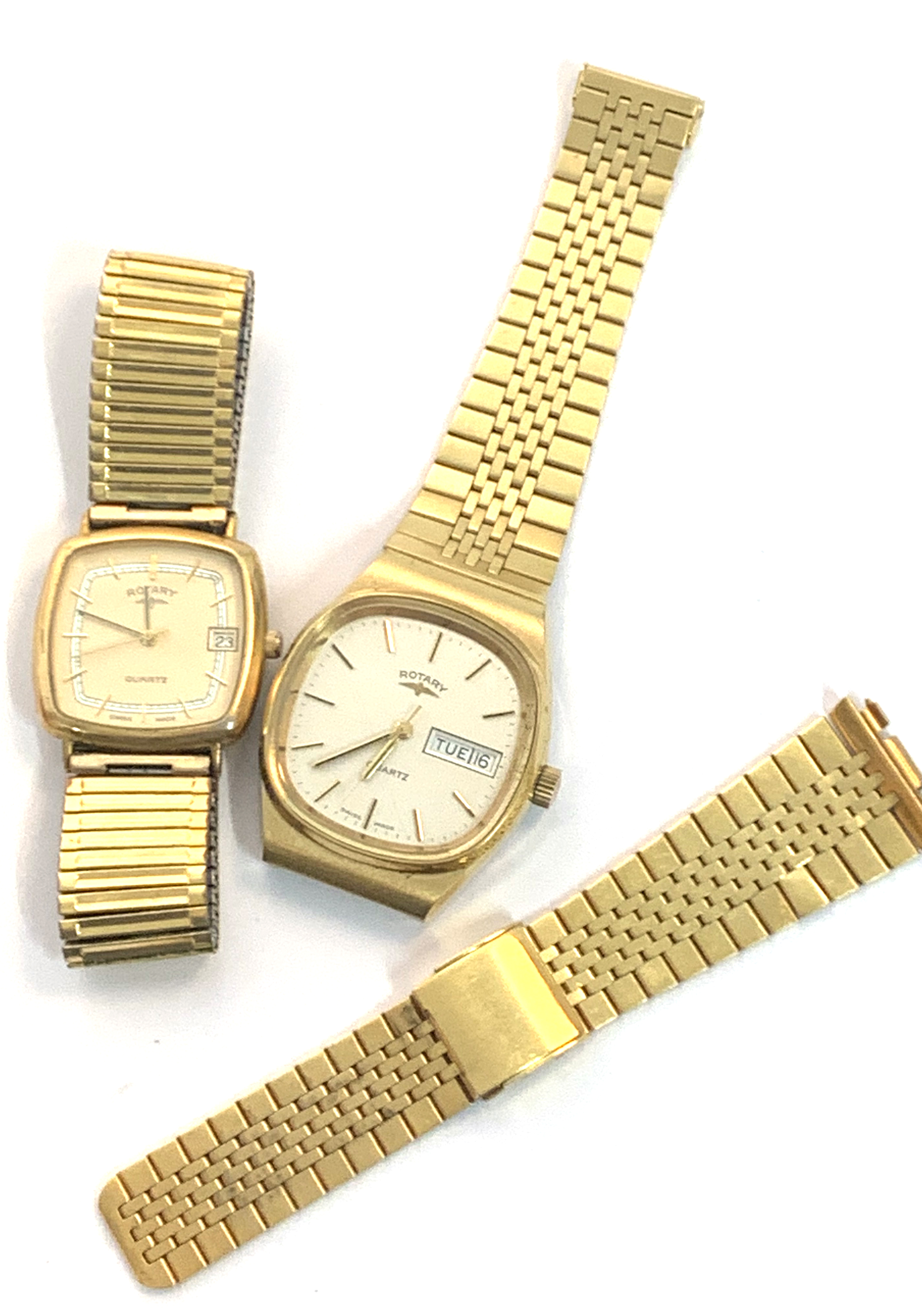 Mixed Lot: comprising two various gold plated and stainless steel Rotary quartz centre seconds - Image 2 of 4