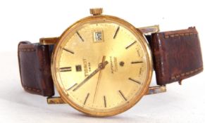 Third quarter of 20th century gent's gold plated cased Tissot automatic movement wrist watch with