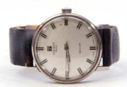 Third quarter of 20th century gents stainless steel cased Tissot "Seastar" wrist watch with silvered