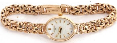 Ladies last quarter of 20th century/first quarter of 21st century 9ct gold cased W H H wrist