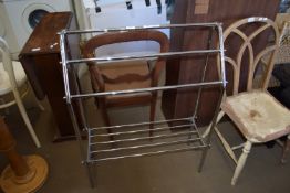 MODERN CHROME TOWEL RAIL, 73CM WIDE