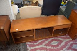 MODERN TEAK EFFECT TV STAND/SIDE UNIT, 148CM WIDE