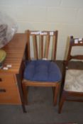 PAINTED OAK BEDROOM CHAIR, HEIGHT APPROX 87CM