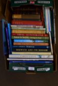 BOX OF MIXED BOOKS - ART AND ARTISTS OF NORWICH SCHOOL, NORWICH AND ITS REGION, NATURE IN NORFOLK