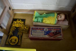VINTAGE BOXED PYRAMID PATIENCE GAME AND A LUDO "THE OLD FAVOURITE" FOLD OUT BOARD GAME PLUS
