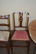 UPHOLSTERED BEDROOM CHAIR, HEIGHT APPROX 90CM